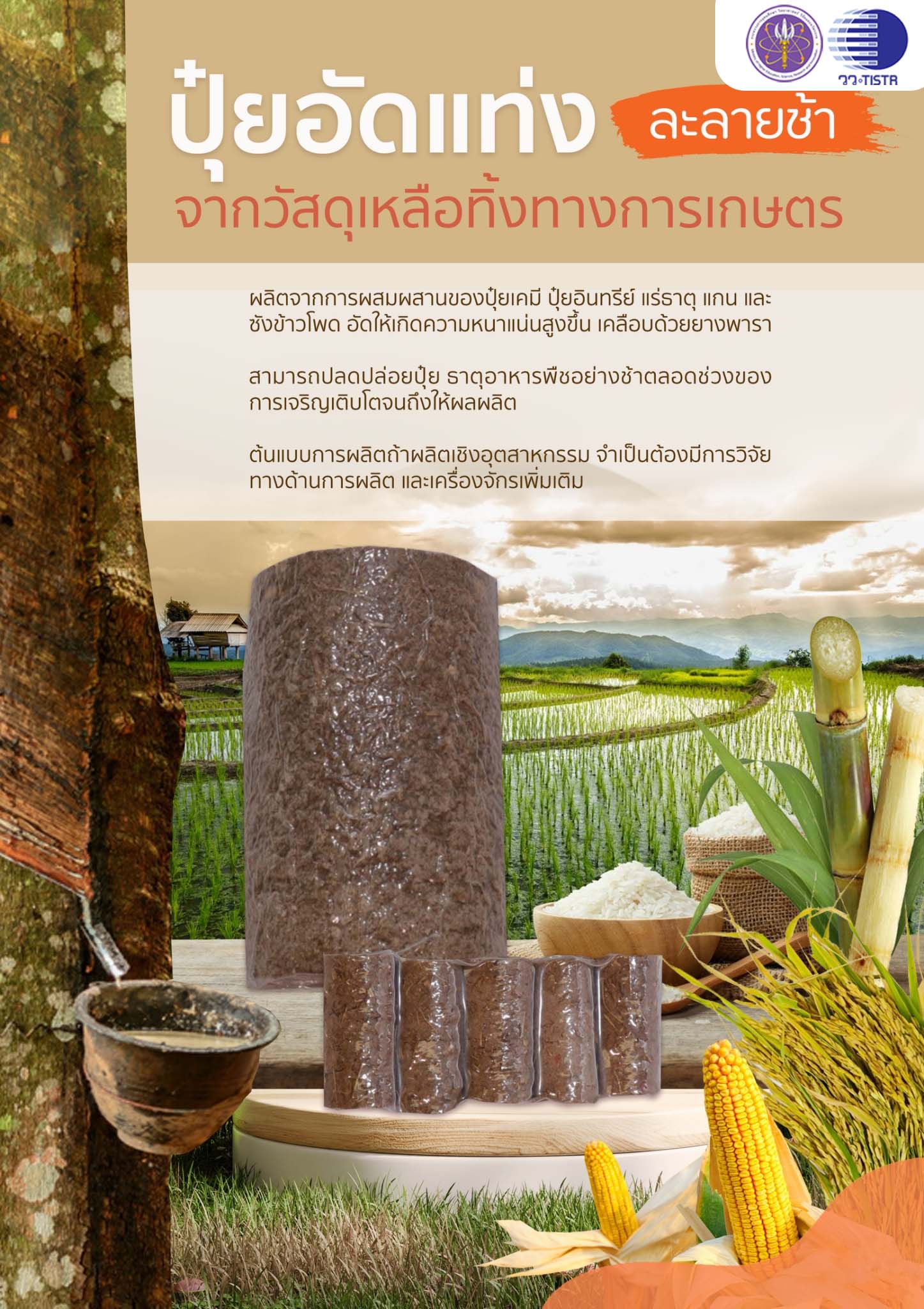 1 ปุ๋ยอัดแท่ง.ละลายช้า