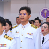 อว. จัดพิธีถวายพระพรชัยมงคลและพิธีถวายสัตย์ปฏิญาณเพื่อเป็นข้ ... พารามิเตอร์รูปภาพ 1