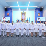 อว. จัดพิธีถวายพระพรชัยมงคล เฉลิมพระเกียรติสมเด็จพระนางเจ้าส ... Image 1